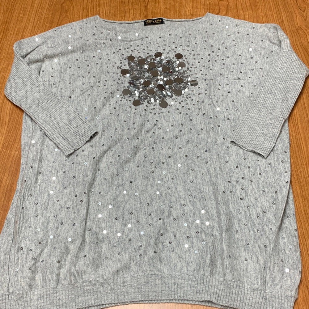 Vanita Rosa Saint Barth Paris cashmere blend sweater. Free Size. EUC
